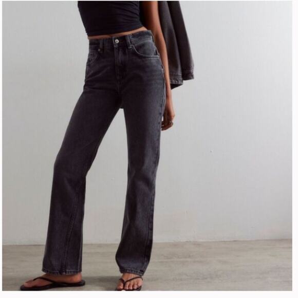 NWT We The Free Xena Slim Straight Black Jeans In Dark Knight 25 - Picture 1 of 7
